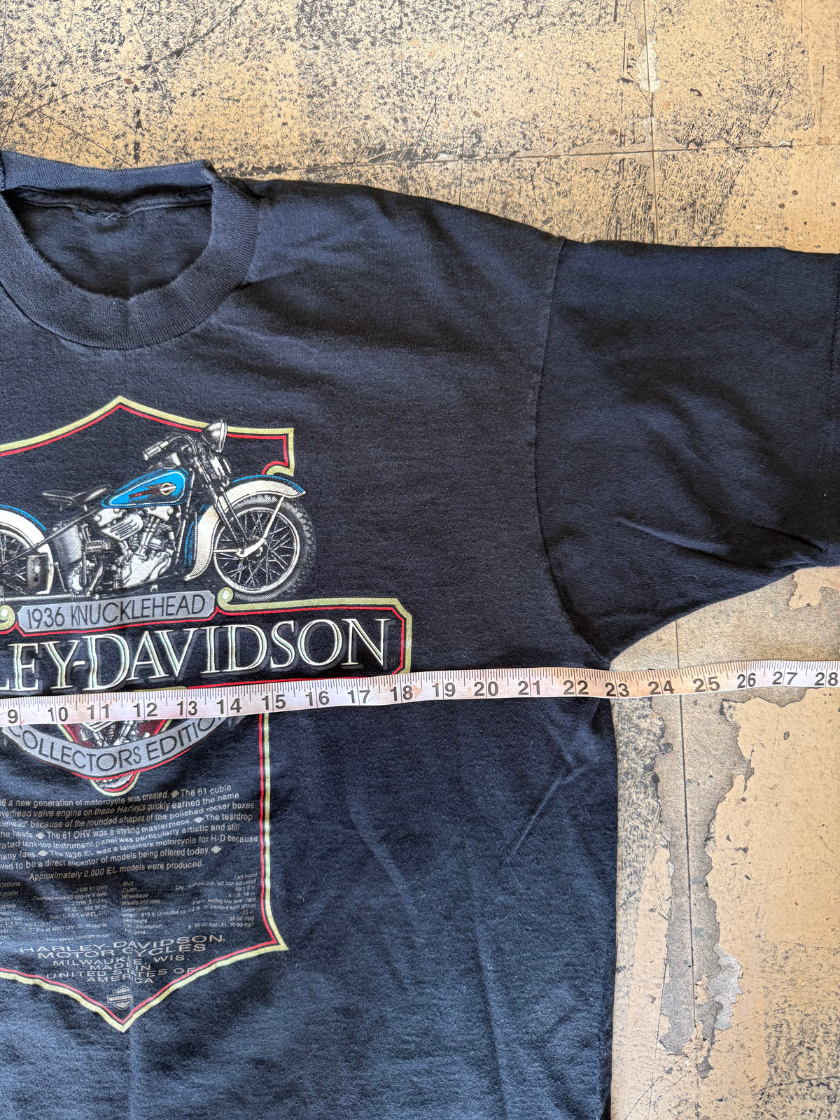 1995 Harley Davidson Tee - Black