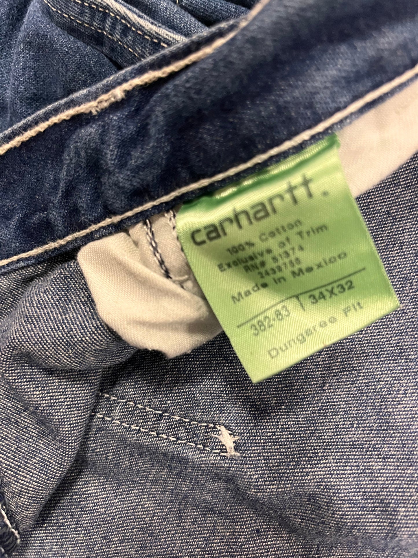 Carhartt Jeans 34x32 - Dungaree Fit/Dark Wash