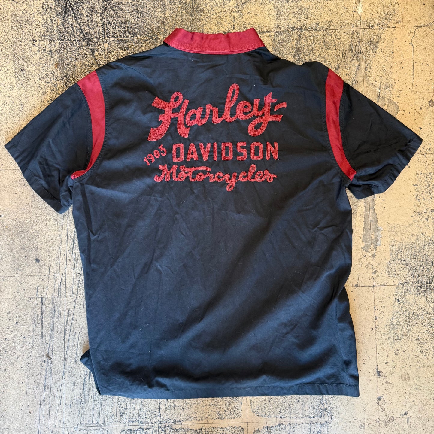 Harley Davidson Mechanic Shirt - Black/Size 2XL
