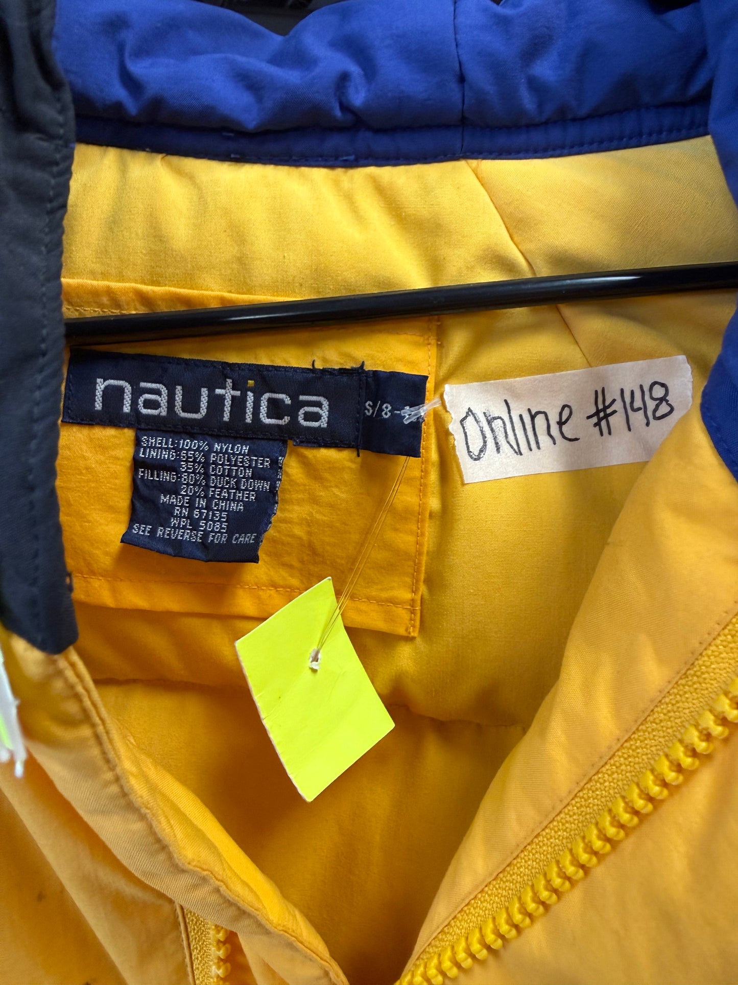 Nautica Competition Jacket - Yellow/Size S
