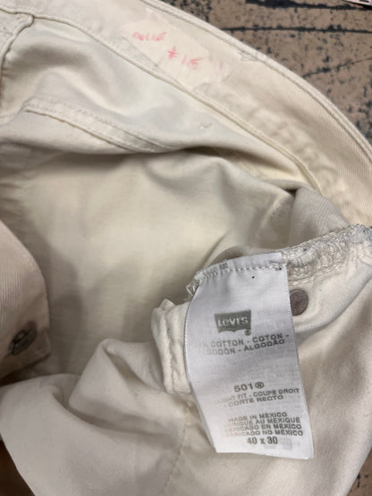 Levi’s 501 Jeans 40x30 - Straight Fit/White