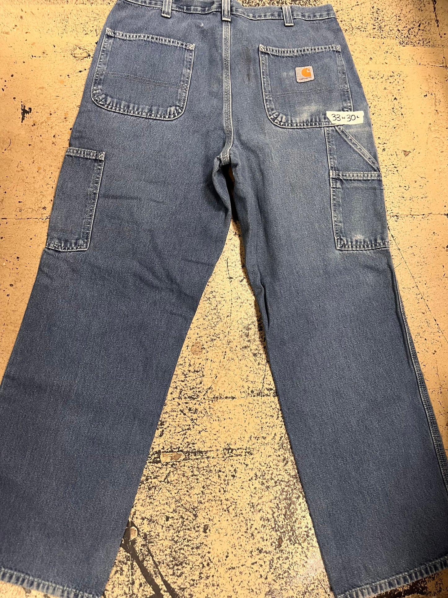 Carhartt Jeans 33x30 - Dungaree Fit/Medium Wash