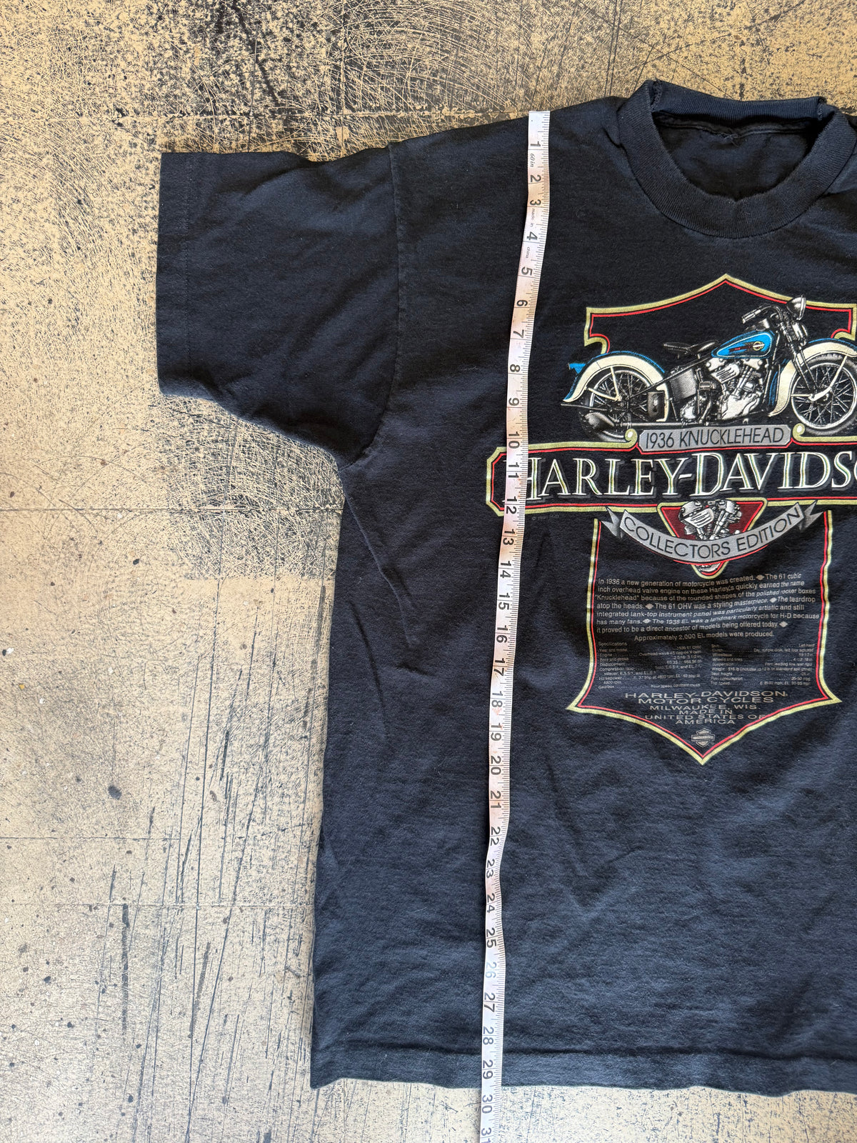 1995 Harley Davidson Tee - Black