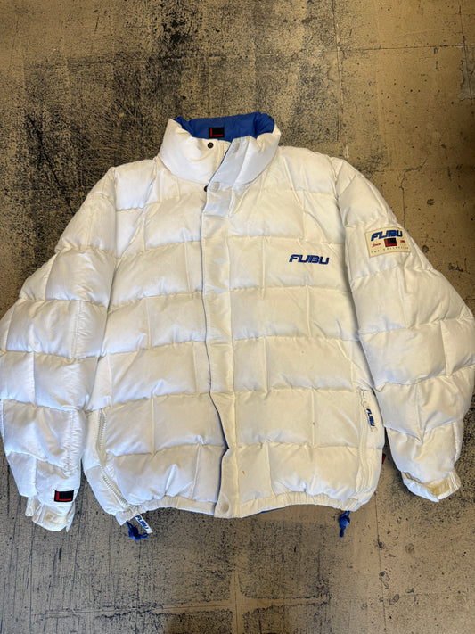Fubu Puffer Jacket - White