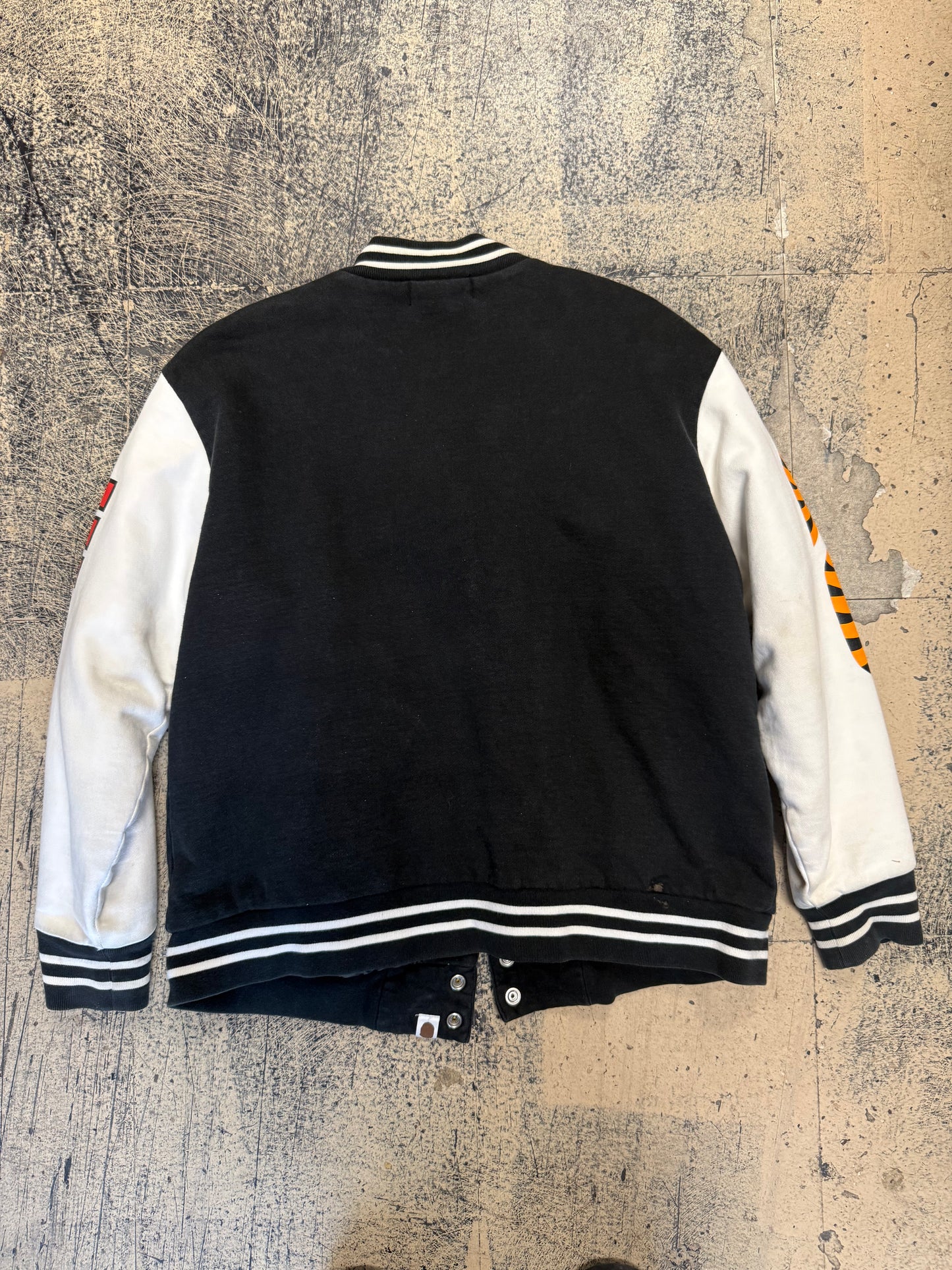 A Bathing Ape Varsity Jacket - Black/Size 2XL