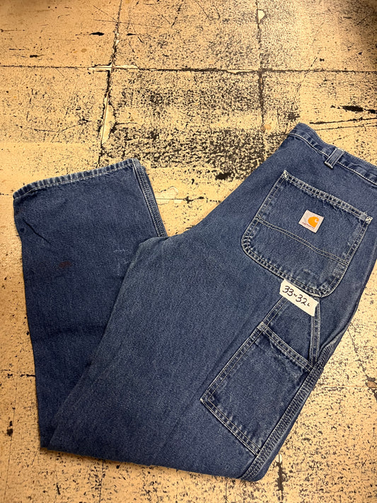 Carhartt Jeans 33x32 - Dungaree Fit/Medium Wash
