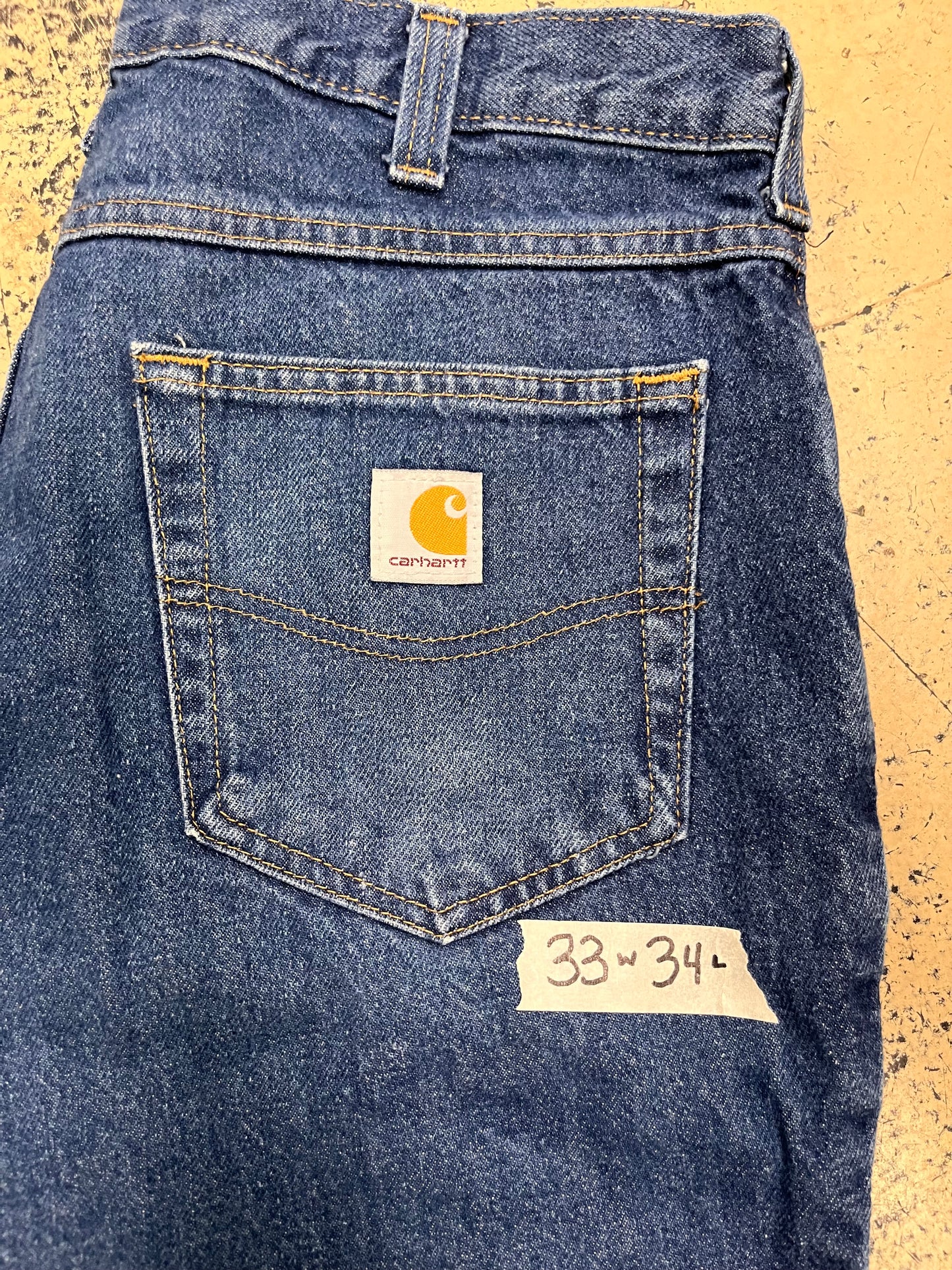 Carhartt Jeans 33x34 - Relaxed Fit/Dark Wash