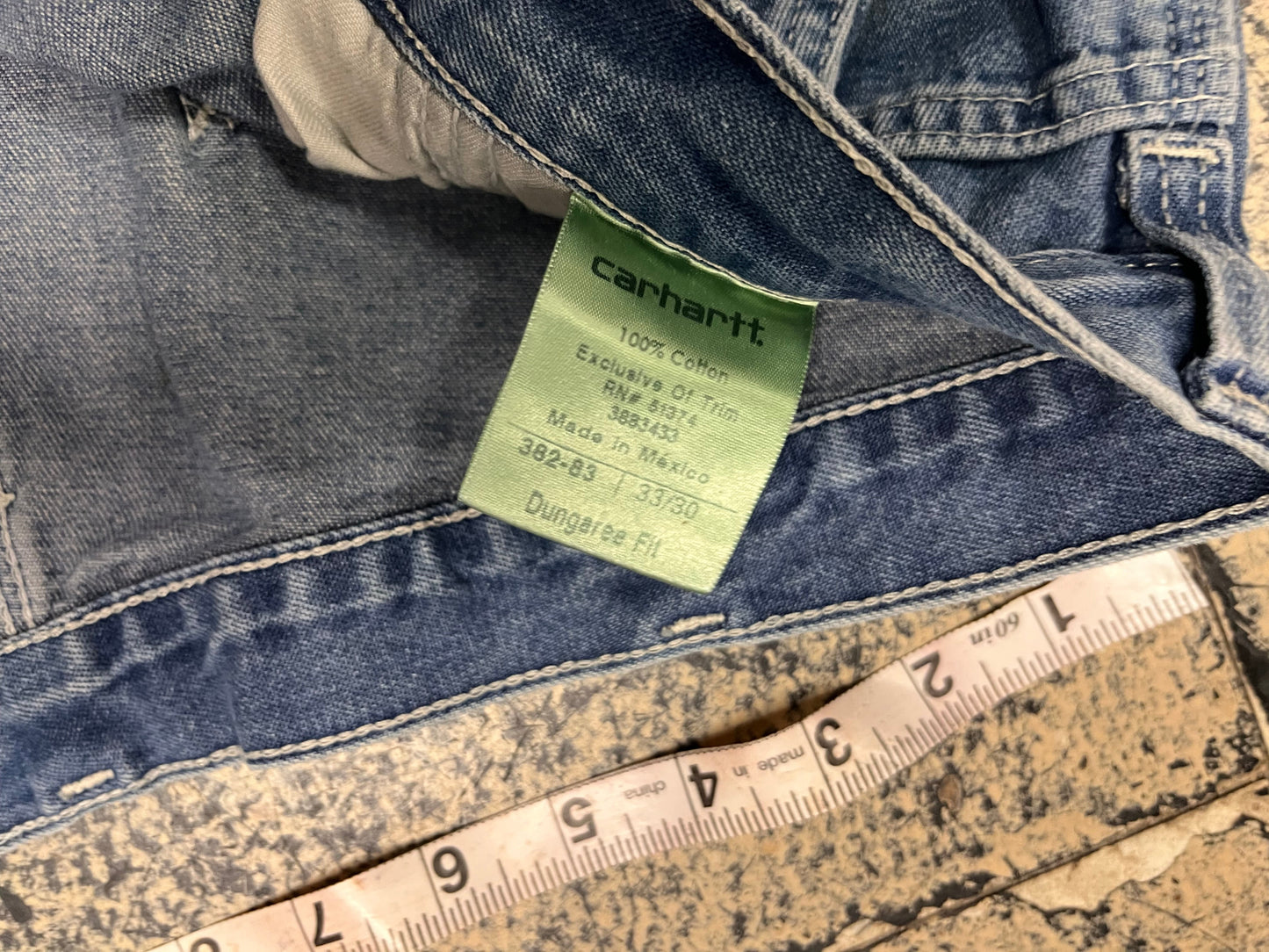 Carhartt Jeans 33x30 - Dungaree Fit/Medium Wash