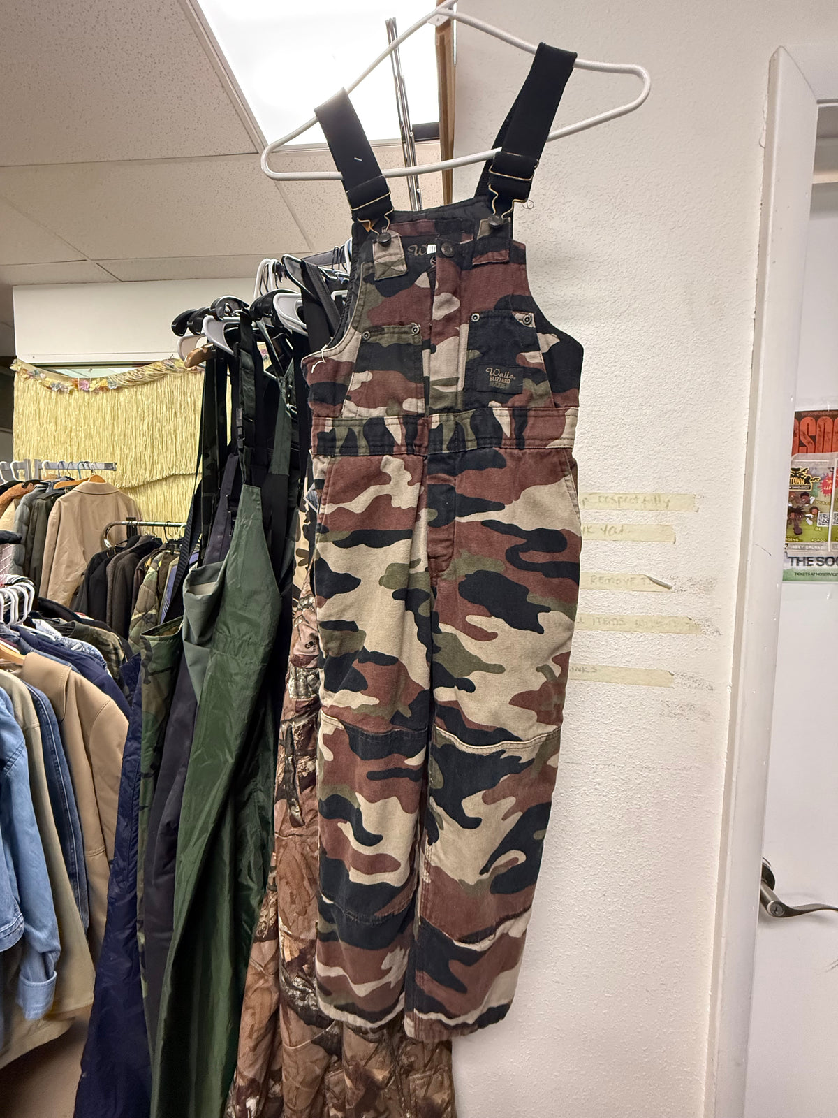 Walls Overalls - Camo/Youth M