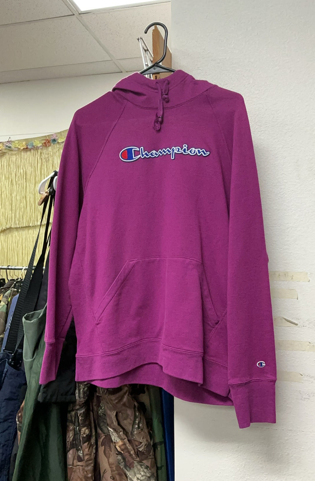 Champion Hoodie - Purple/XL