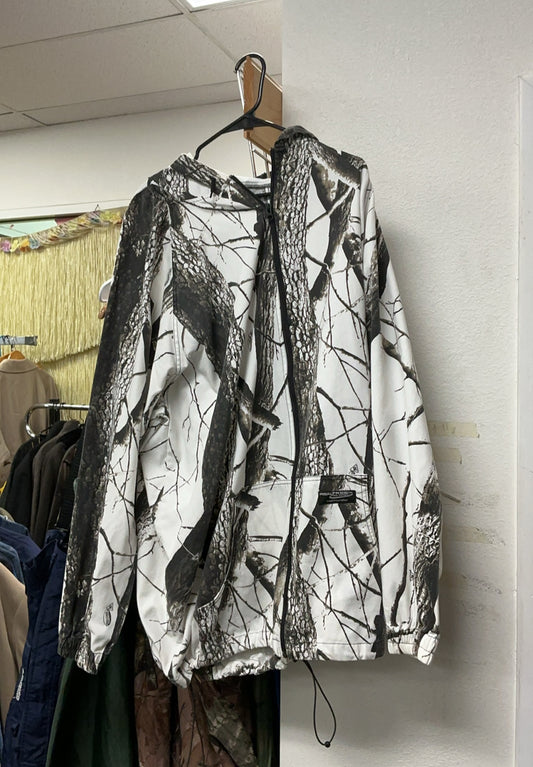 Realtree Zip-Up Hoodie - Snow Camo/XL