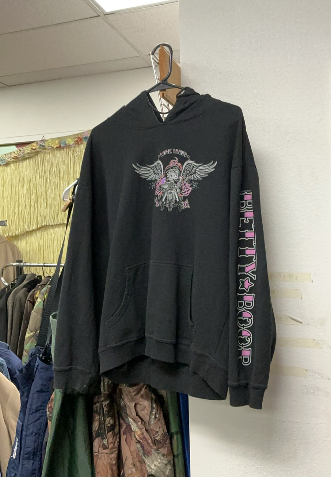 Betty Boop Hoodie - Black/XL