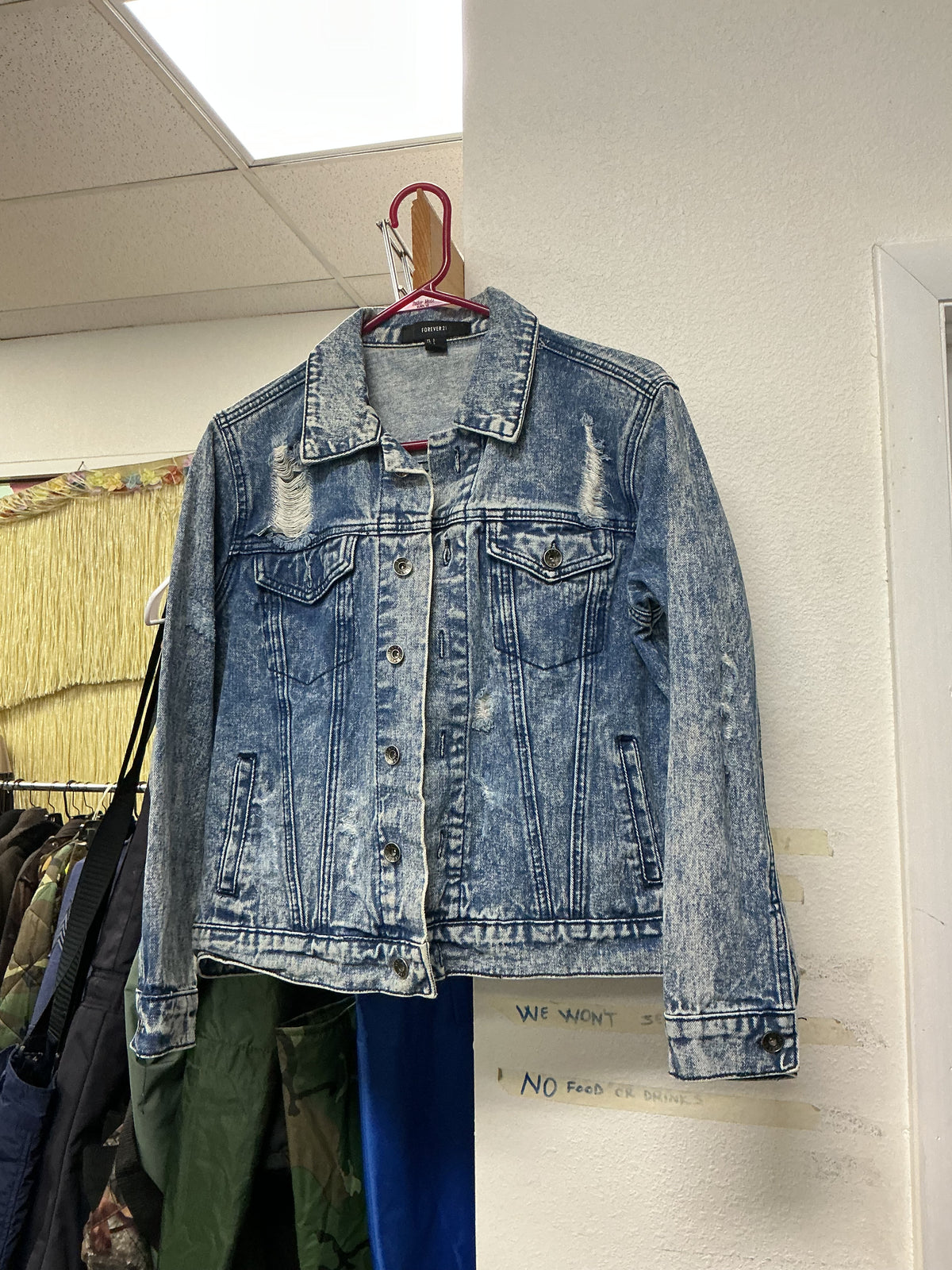 Forever 21 Denim Jacket - Medium Wash/S