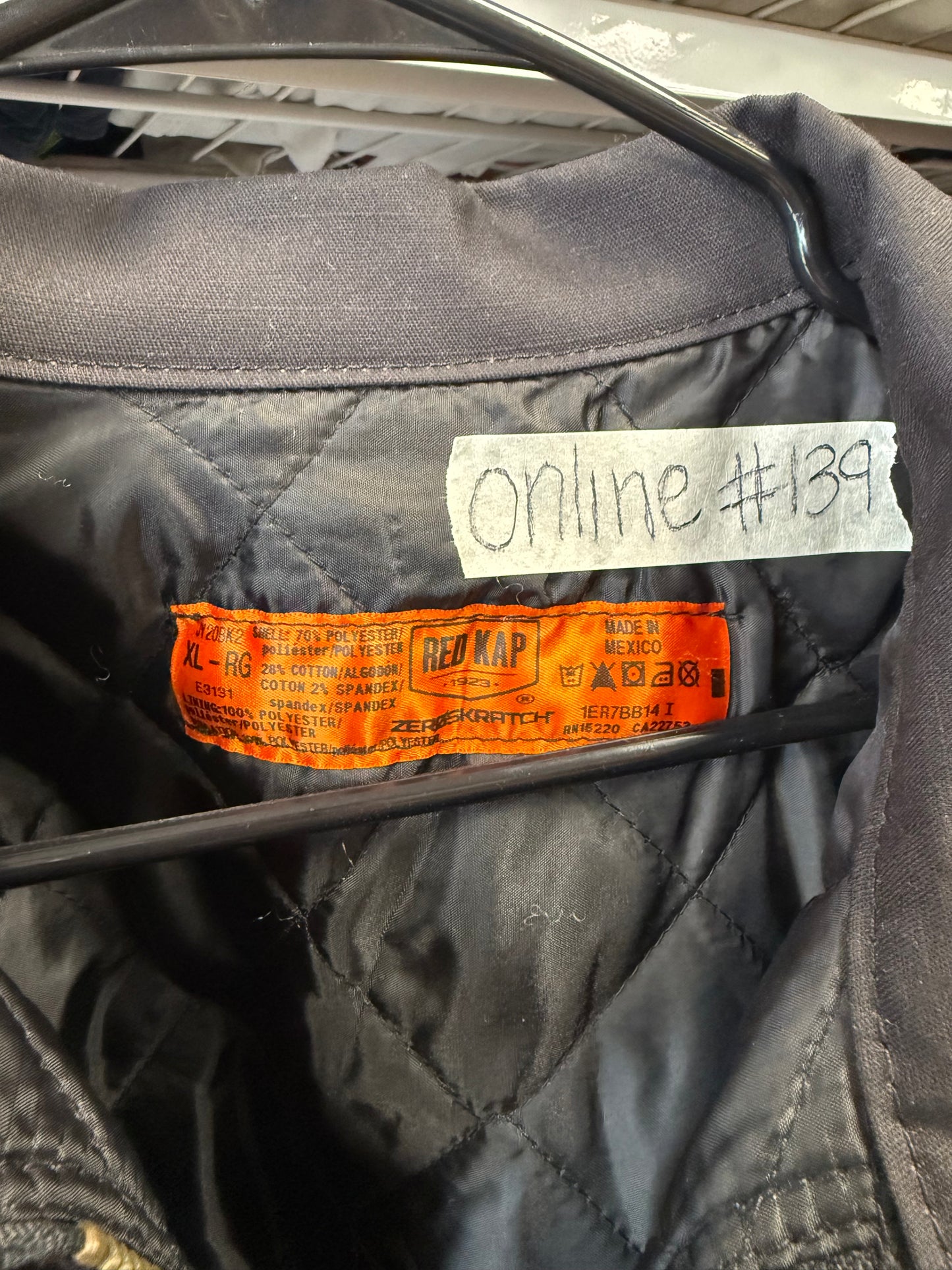 Red Kap Jacket - Black/Size XL