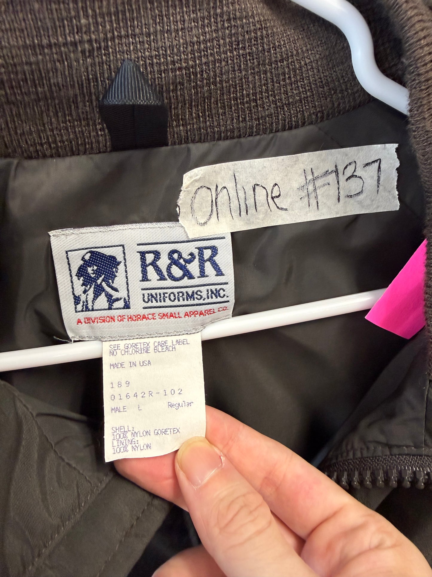 R&R Uniforms Jacket - Black/Size L