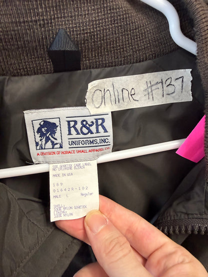 R&R Uniforms Jacket - Black/Size L