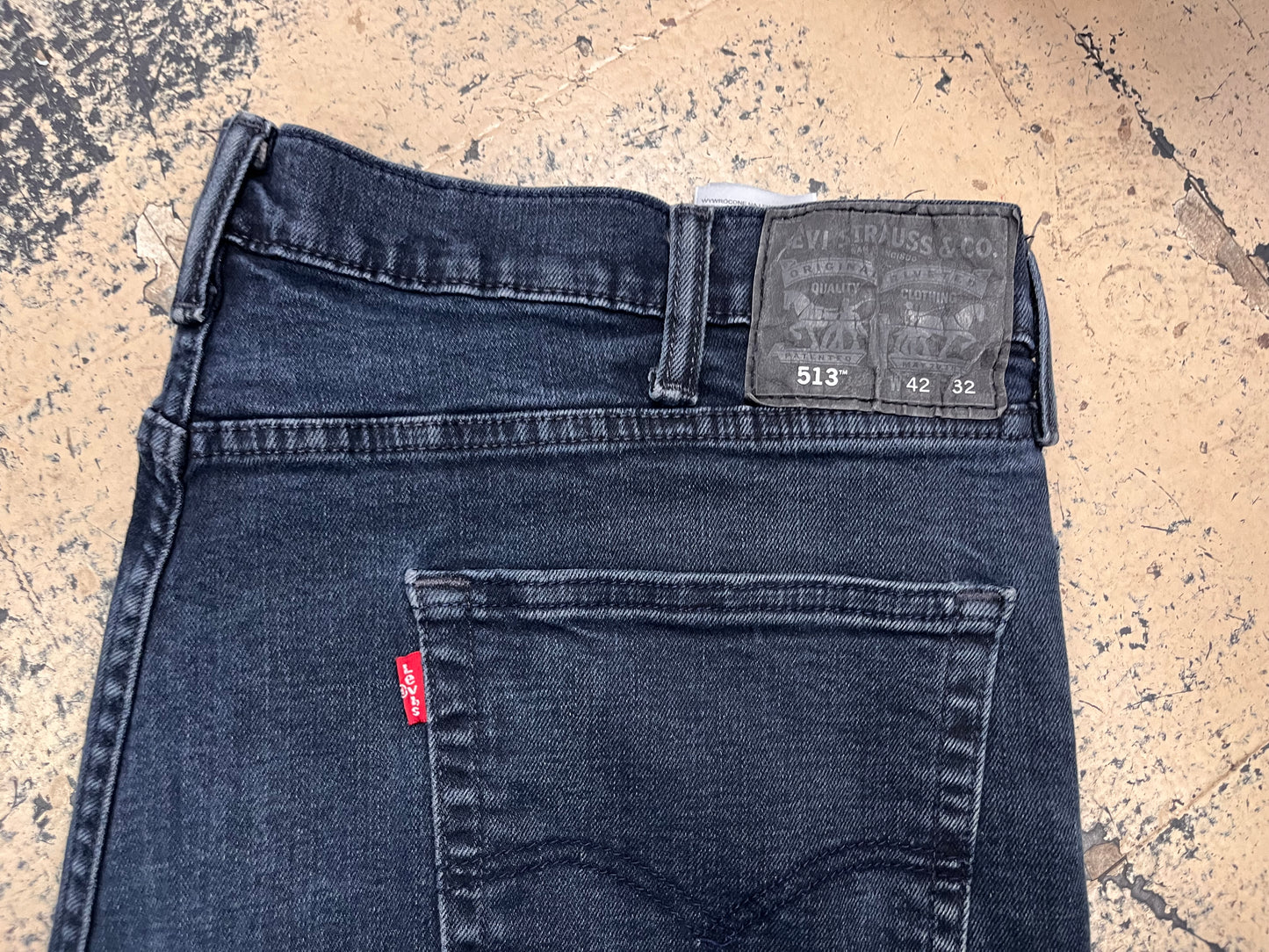 Levi’s 513 Jeans 42x32 - Slim Straight Fit/Black