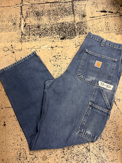 Carhartt Jeans 33x30 - Dungaree Fit/Medium Wash